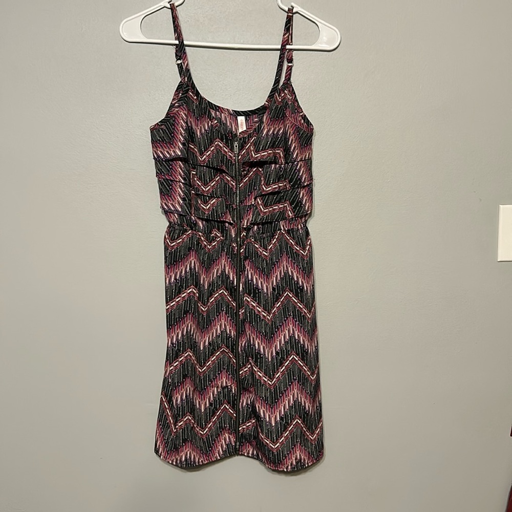 Zip up front dress